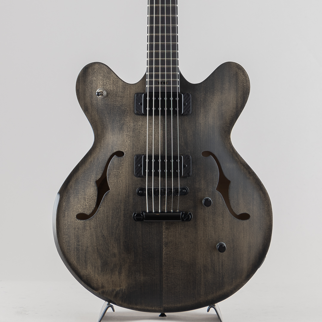 Victor Baker Guitars Model 35 Chambered Semi-hollow F Hole Style Black smoke stain S/N677 2024 ヴィクター ベイカー