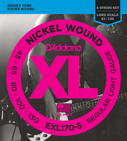 D'Addario EXL170-5 [Nickel Wound 45-130] ダダリオ