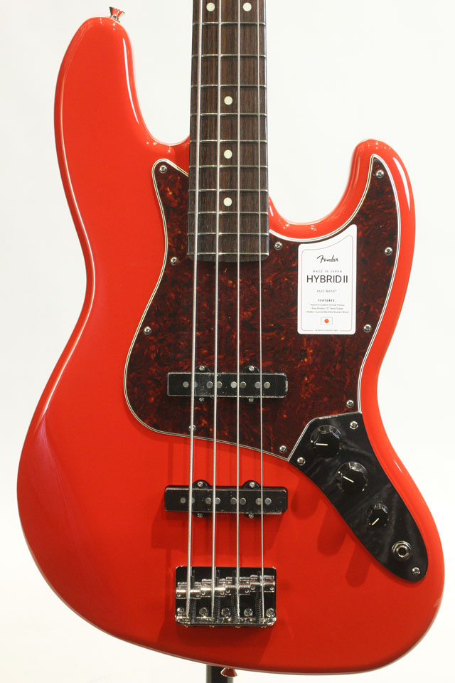 FENDER MADE IN JAPAN HYBRID II JAZZ BASS Modena Red / Rosewood フェンダー