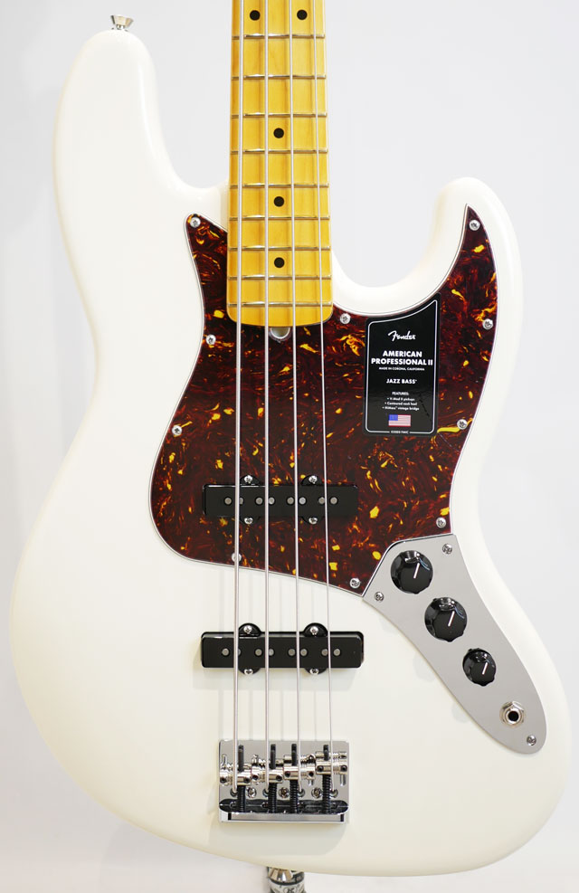 FENDER  American Professional II Jazz Bass Olympic White / Maple フェンダー