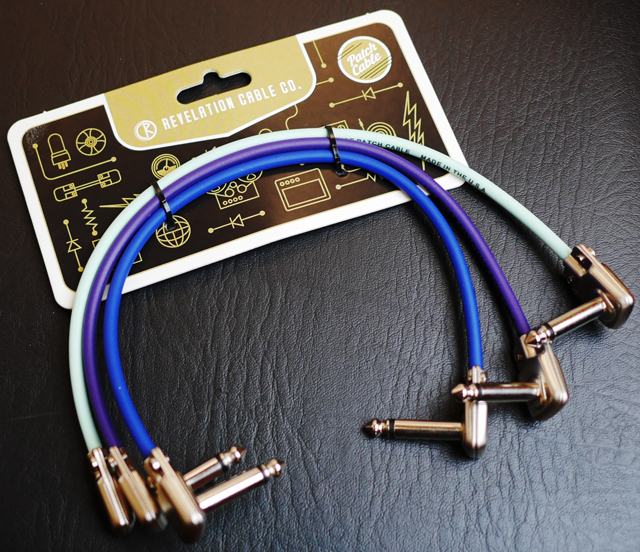 Revelation Cable SP400 Patch Cable 12 ( 約30cm ) 3本SET【Aqua/Purple/Blue】 レベレーションケーブル