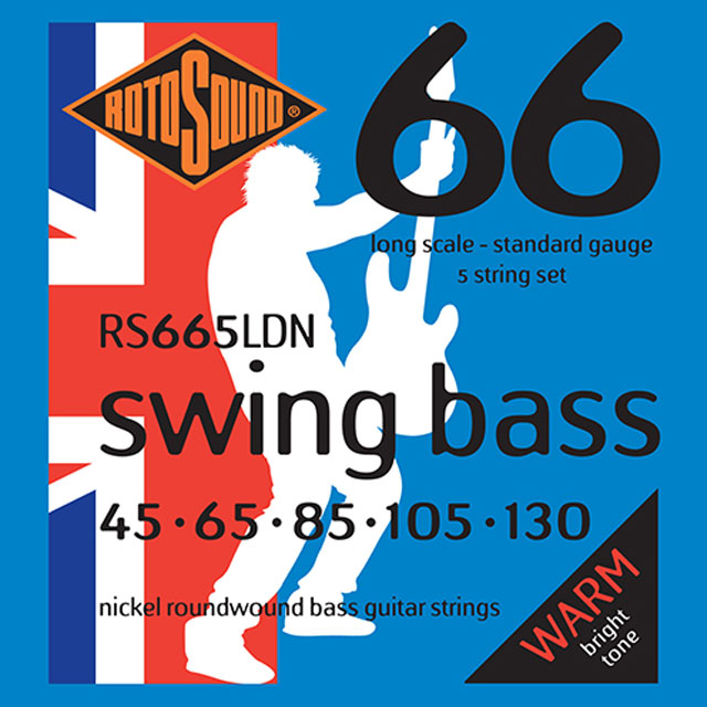 Roto Sound RS665LDN Swing Bass 66 Standard 5-Strings Set | 45-130 ロトサウンド