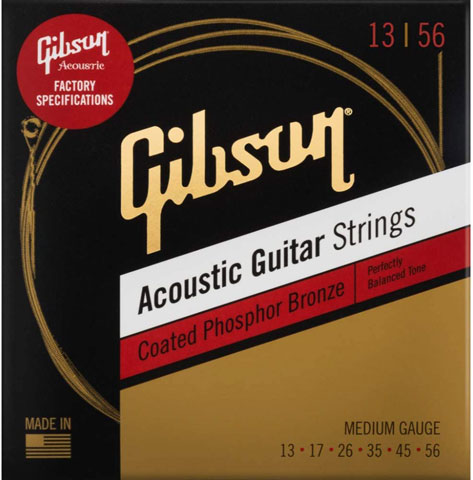 GIBSON SAG-CPB13 Coated Phosphor Bronze Acoustic Guitar Strings [Medium] ギブソン