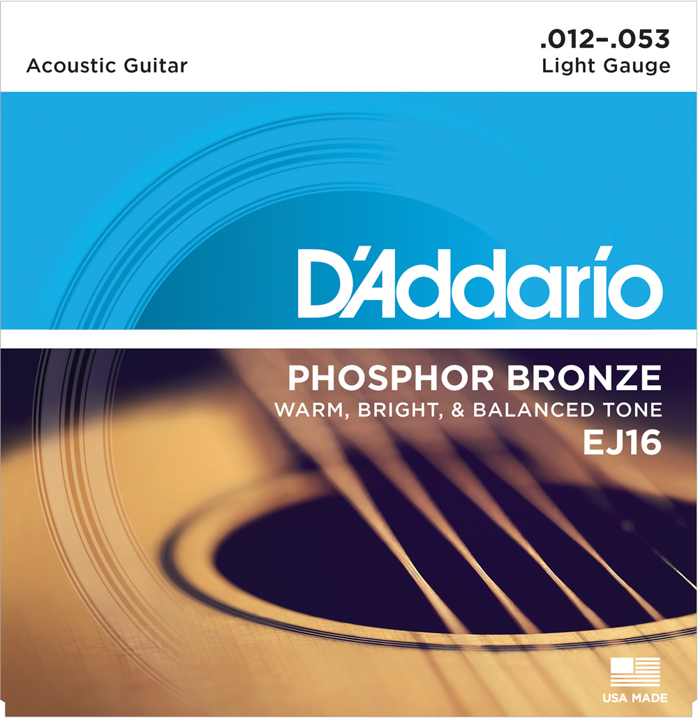D'Addario EJ16 Phosphor Bronze Light［12-53］ ダダリオ
