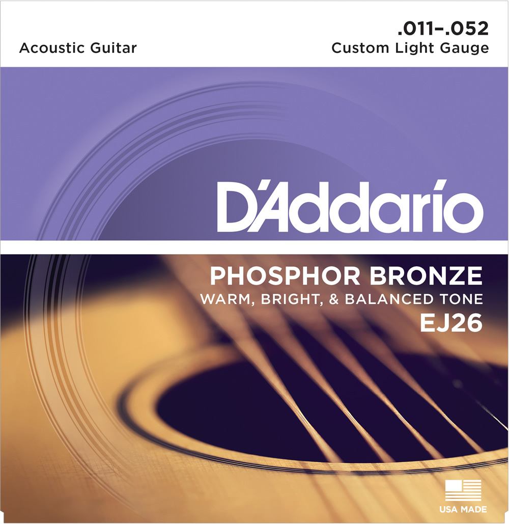 D'Addario EJ26 Phosphor Bronze Custom Light［11-52］ ダダリオ
