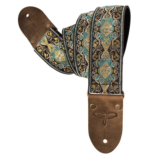 2" Retro Dlx. Jacquard Strap Teal