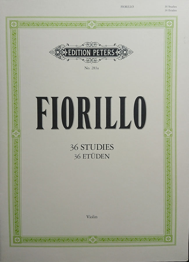 ペータース社/フランクフルト フィオリロ / 36の練習曲　（ダヴィソン校訂）（ヴァイオリン洋書） C. F. Peters Musikverlag フェデリーゴ　フィオリッロ　フィオリオ