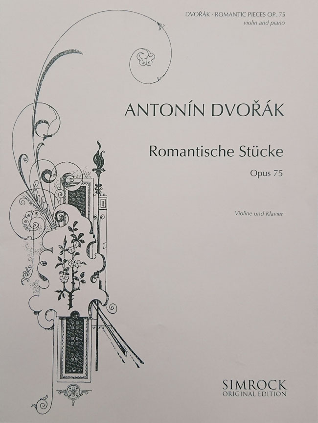 Simrock ドヴォルジャーク / 4つのロマンティックな小品 Op.75（ヴァイオリン洋書） Simrock アントニン　ドヴォルザーク　ドボルザーク