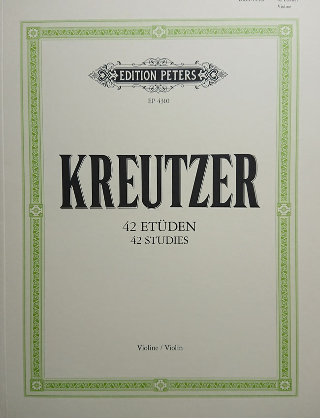 ペータース社/フランクフルト クロイツェル / 42の練習曲　（ダヴィソン校訂）（ヴァイオリン洋書） C. F. Peters Musikverlag クロイツァー　ロドルフ　クレゼール