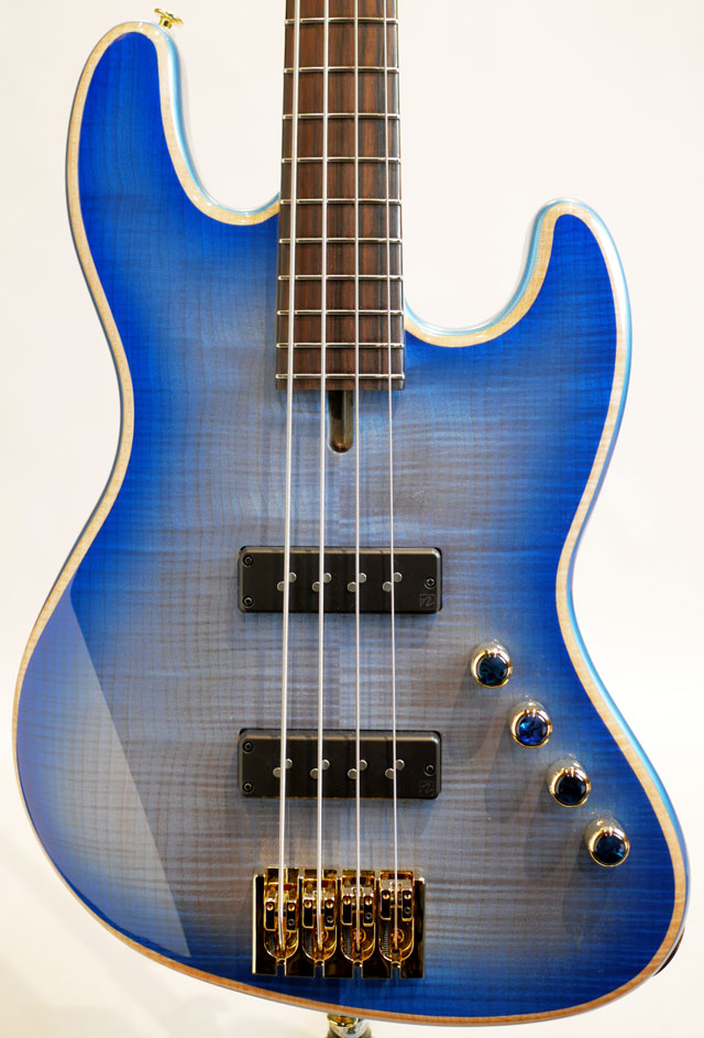Pensa Custom Guitars J-4 Plus Bass / Flame Maple Top (Blue Burst) ペンサ カスタム ギターズ
