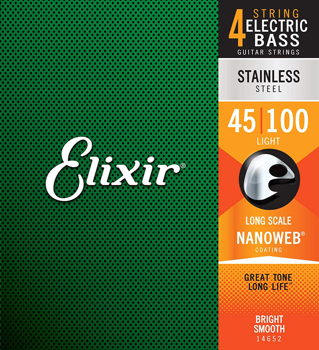 Elixir NANOWEB COATING / Stainless / Light/ 45-100 / 14652 / LONG SCALE エリクサー