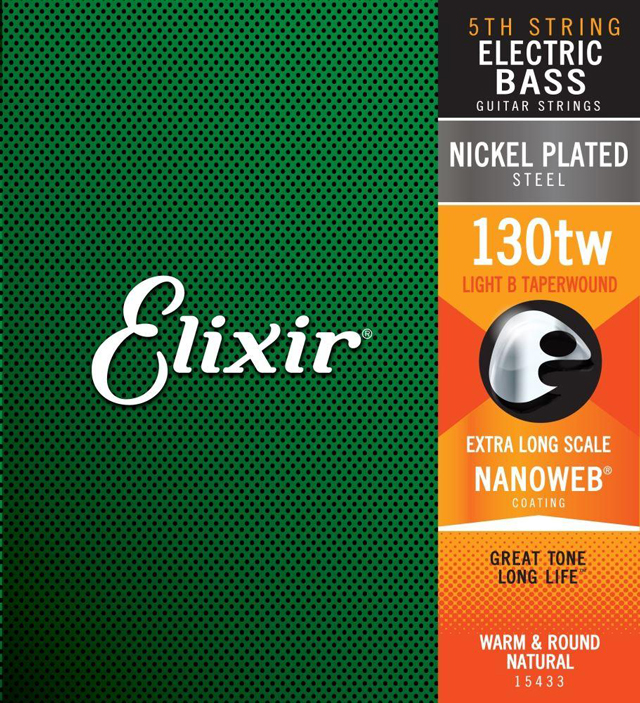Elixir NANOWEB COATING / Nickel / Light B Taperwound / 130tw / 15433 / EXTRA LONG SCALE エリクサー