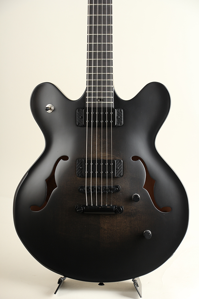 Victor Baker Guitars Model 35 Chambered Semi-hollow Black Burst smoke stain ヴィクター ベイカー SM2024