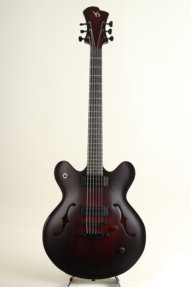 Victor Baker Guitars Model 35 Chambered Semi-hollow Brown Burst smoke stain ヴィクター ベイカー SM2024 サブ画像1