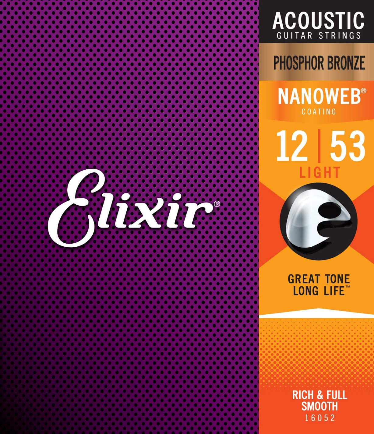 Elixir 16052 NANOWEB Phosphor Bronze Light [12-53] エリクサー