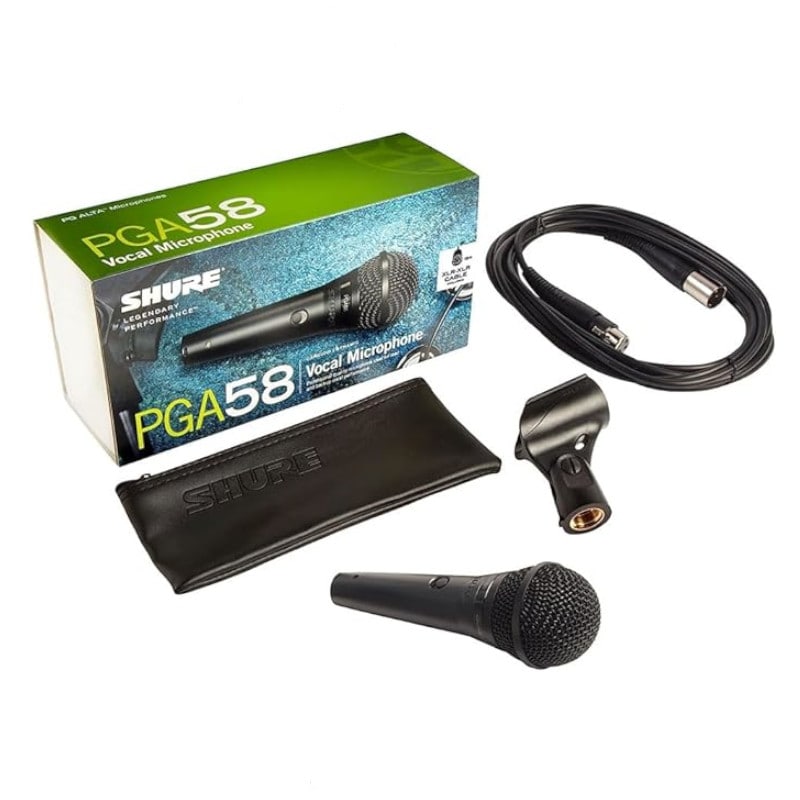 SHURE シュアー PGA58XLR キャノンケーブル 付 ダイナミックマイク 《正規輸入品 2年保証》