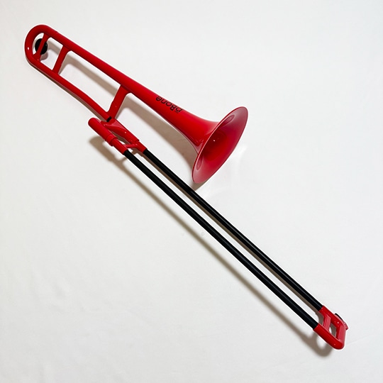 pBone(ピーボーン) プラスチック製トロンボーン (レッド) レッド Low Brass Center