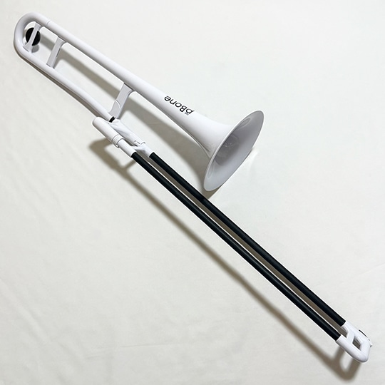 pBone(ピーボーン) プラスチック製トロンボーン (ホワイト) ホワイト Low Brass Center