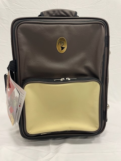 MB(マーカス・ボナ) B♭/ Aクラリネットダブルケース【ダークブラウンレザー×アイボリーレザー】