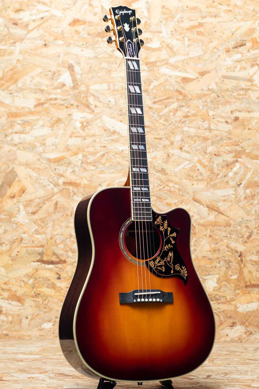 Inspired by Gibson Custom Hummingbird Deluxe EC Autumn Burst