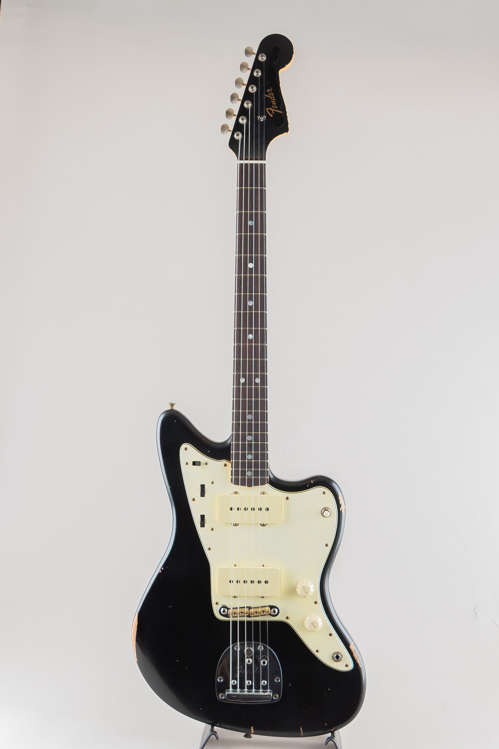 MBS W25 1965 Jazzmaster Relic Matching Head/Black by David Brown