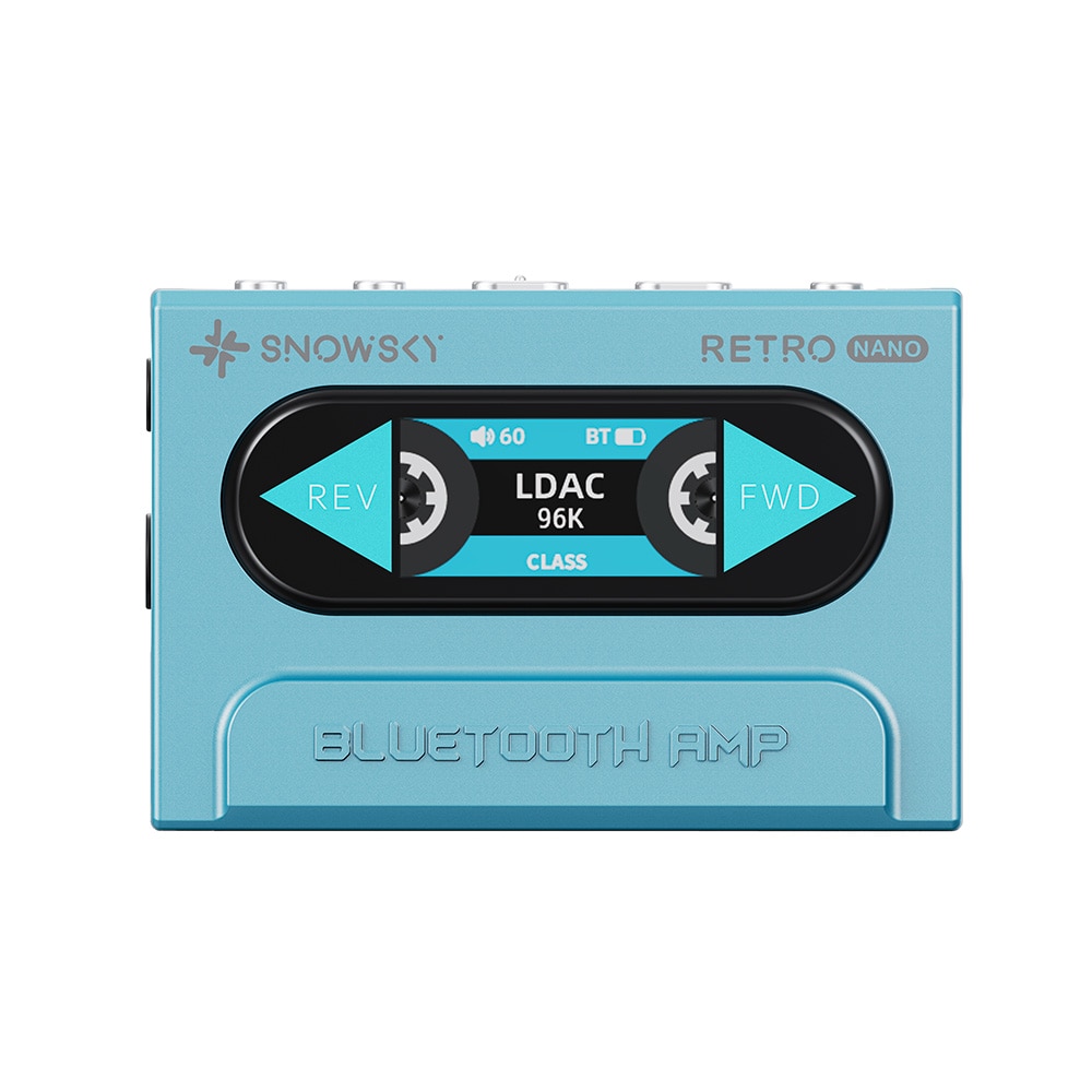 《ロゴ入りクロスプレゼント》 FIIO Bluetoothアンプ Snowsky RETRO NANO ブルー (FIO-SSRETRONANO-L) ブルー DZONE