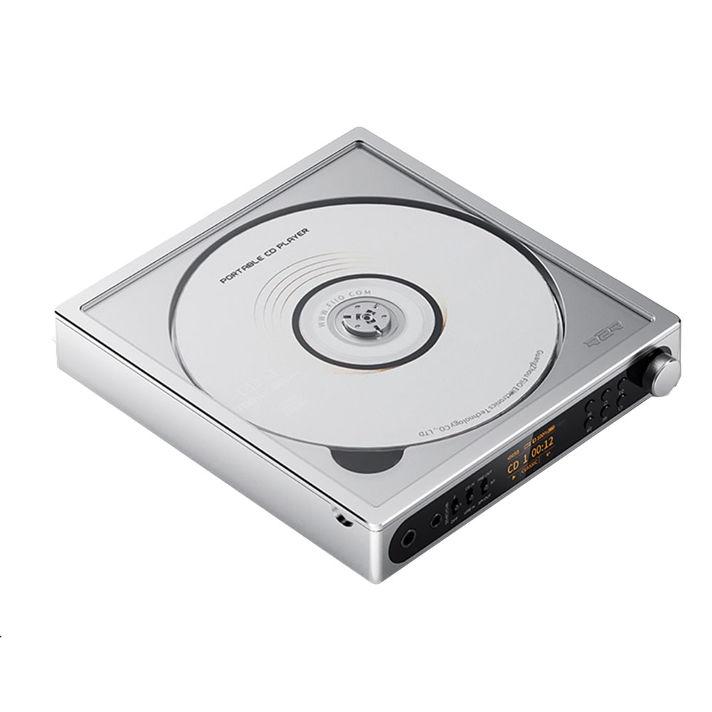 FIIO ポータブル CDプレーヤー DM15 R2R シルバー (FIO-DM15R-S) 《ロゴ入りクロスプレゼント》 シルバー DZONE