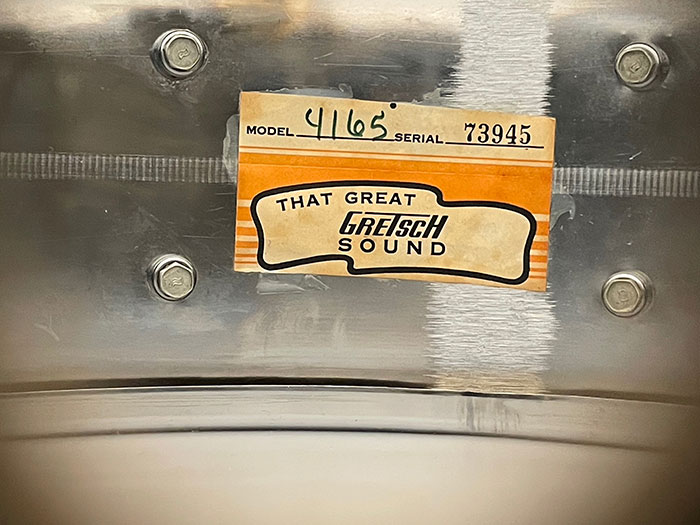 【VINTAGE】1977-78' No.4165 Brass Shell 10Lugs 14"×5" / Pinkish Copper Hue