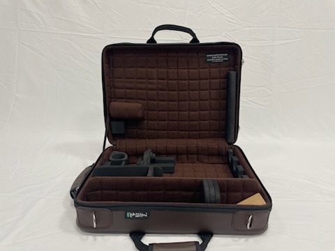 MB(マーカス・ボナ) B♭/ Aクラリネットダブルケース【ダークブラウンレザー×アイボリーレザー】