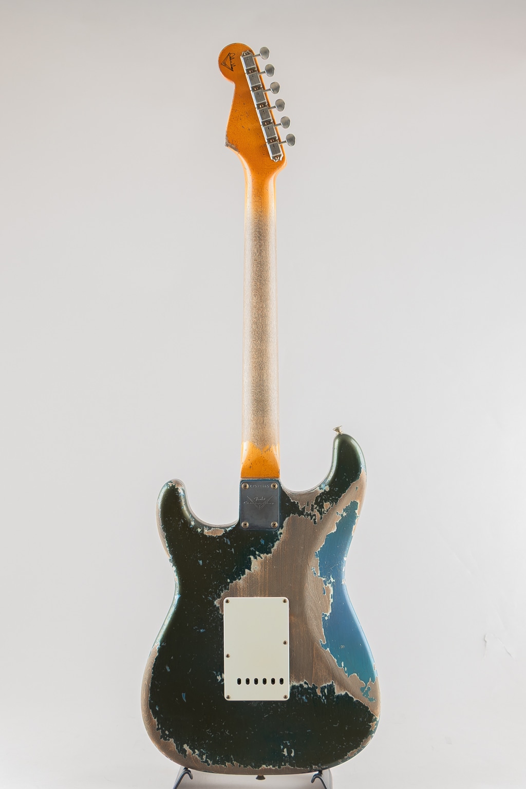 MBS 1962 Stratocaster Heavy Relic/Heavy Aged Dark Lake Placid Blue Matching Head by Dale Wilson