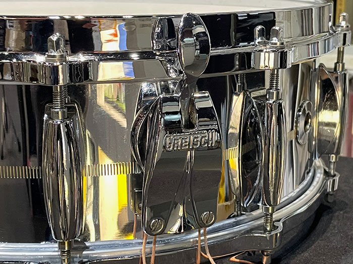 【VINTAGE】1977-78' No.4165 Brass Shell 10Lugs 14"×5" / Pinkish Copper Hue