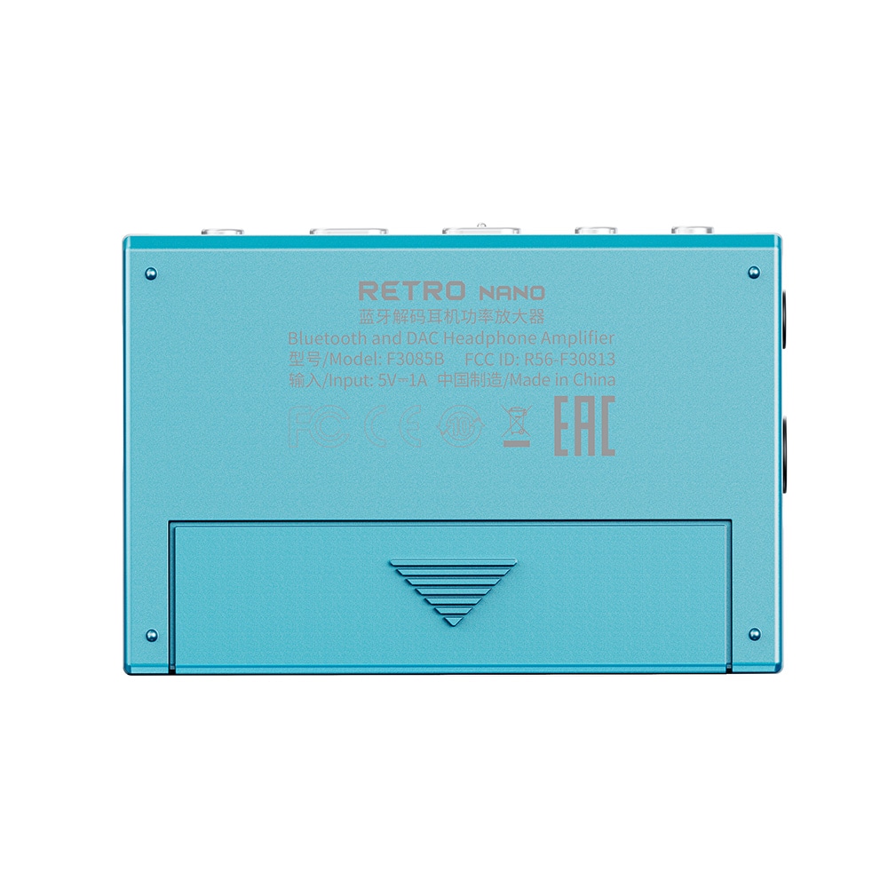 《ロゴ入りクロスプレゼント》 FIIO Bluetoothアンプ Snowsky RETRO NANO ブルー + 専用ケース SK-SSRNANO ブルー セット ケースセット/ブルー DZONE