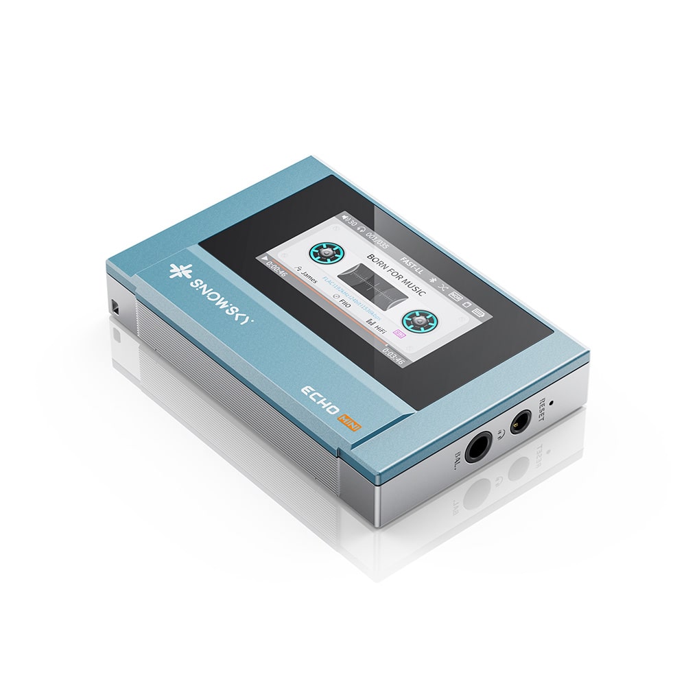 《ロゴ入りクロスプレゼント》 FIIO デジタルオーディオプレーヤー Snowsky ECHO MINI ブルー (FIO-SSEMINI-L) ブルー DZONE