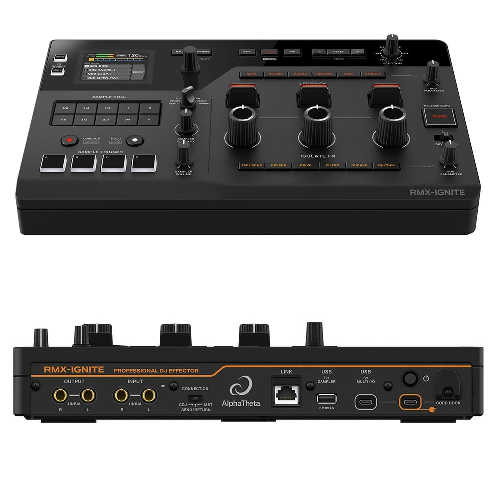 AlphaTheta エフェクター RMX-IGNITE + Pioneer スタンド DJC-STS1 + ダストカバー セット
