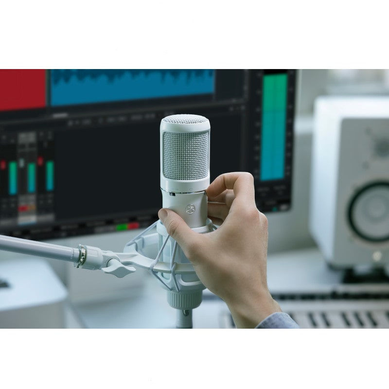 ヤマハ YAMAHA コンデンサーマイク YCM705W 白 + マイクアーム MPC1W + EC03W