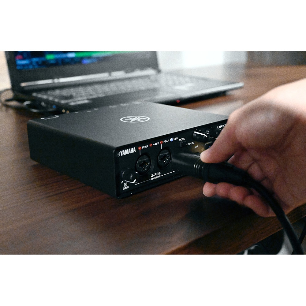 YAMAHA オーディオ MIDI インターフェイス URX22C / 2コンボ入力 USB-C 32ビット/192 kHz対応