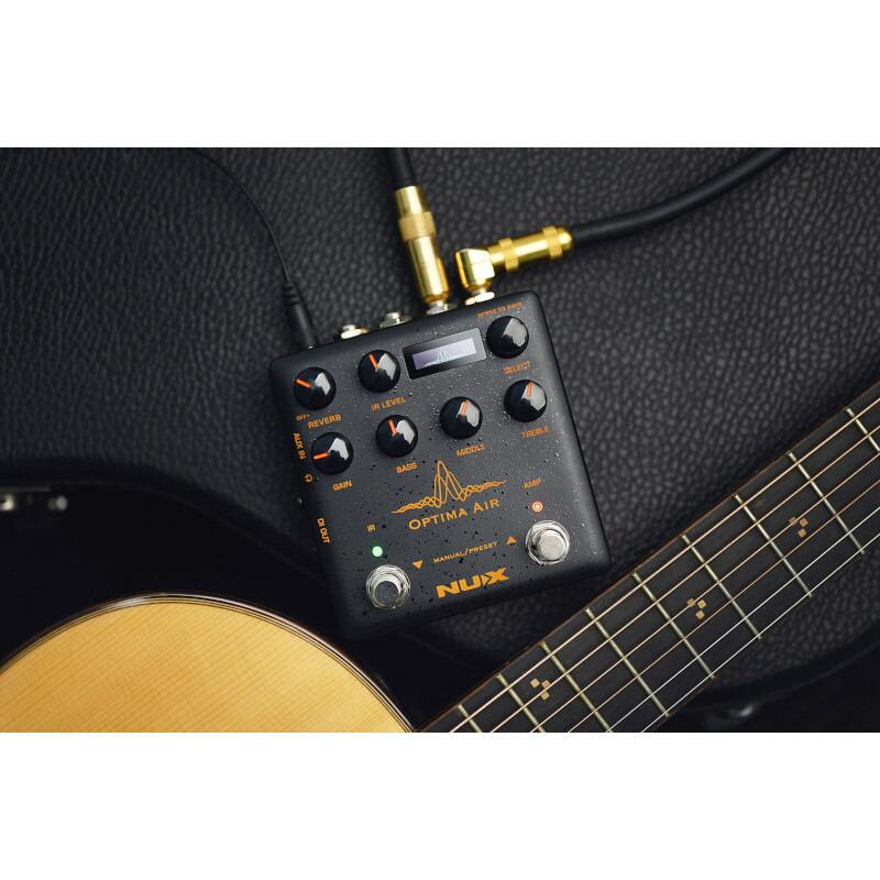 NUX ニューエックス Optima Air (NAI-5) Acoustic Simulator & IR Loader プリアンプ付き アコースティックギターシミュレーター