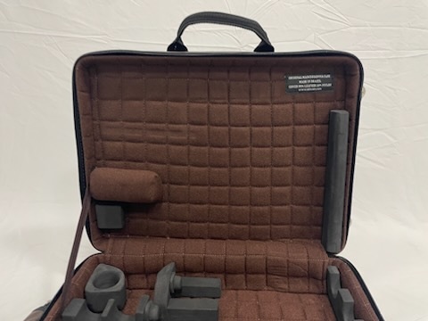 MB(マーカス・ボナ) B♭/ Aクラリネットダブルケース【ダークブラウンレザー×アイボリーレザー】