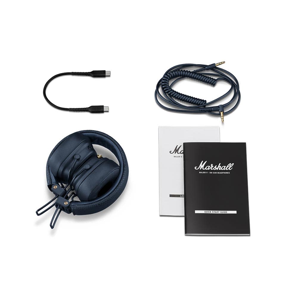 マーシャル ヘッドフォン Major5 ミッドナイトブルー Marshall ヘッドホン メジャー5 Bluetooth LE Audio 対応 Midnight Blue DZONE