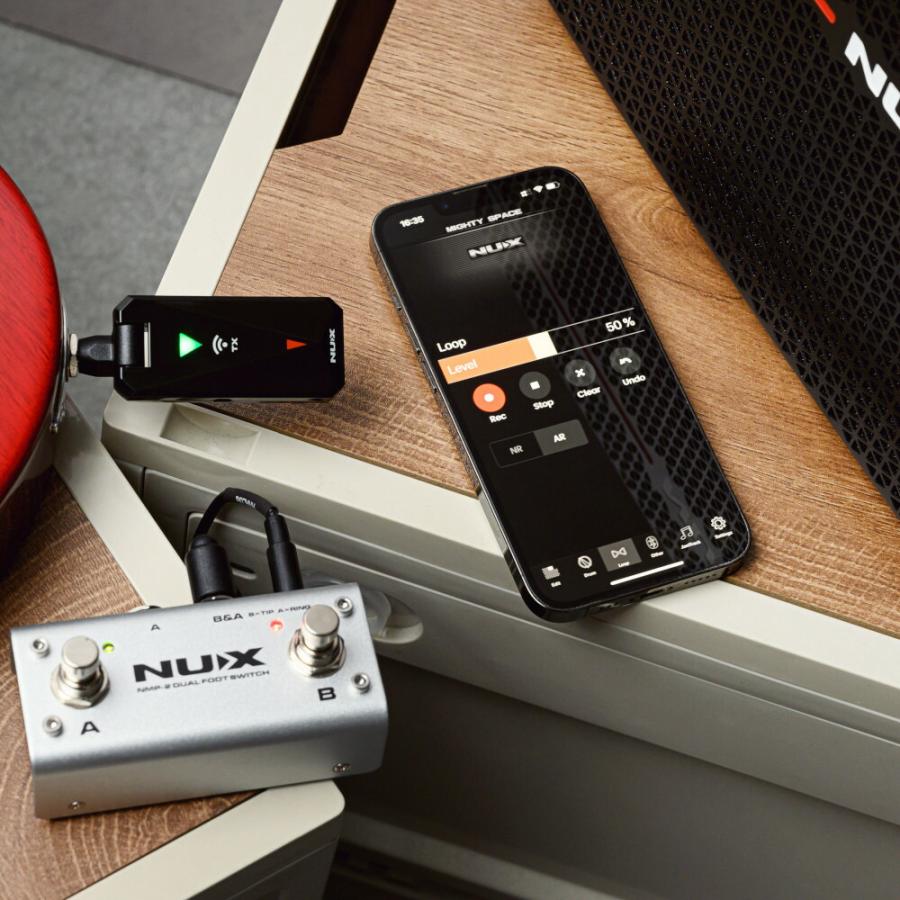 《創業200周年謝恩 オリジナルパーカー付》 NUX ニューエックス Mighty Space 多彩なエフェクト、アンプモデル、キャビネットIRを内蔵したワイヤレス 30W アンプ