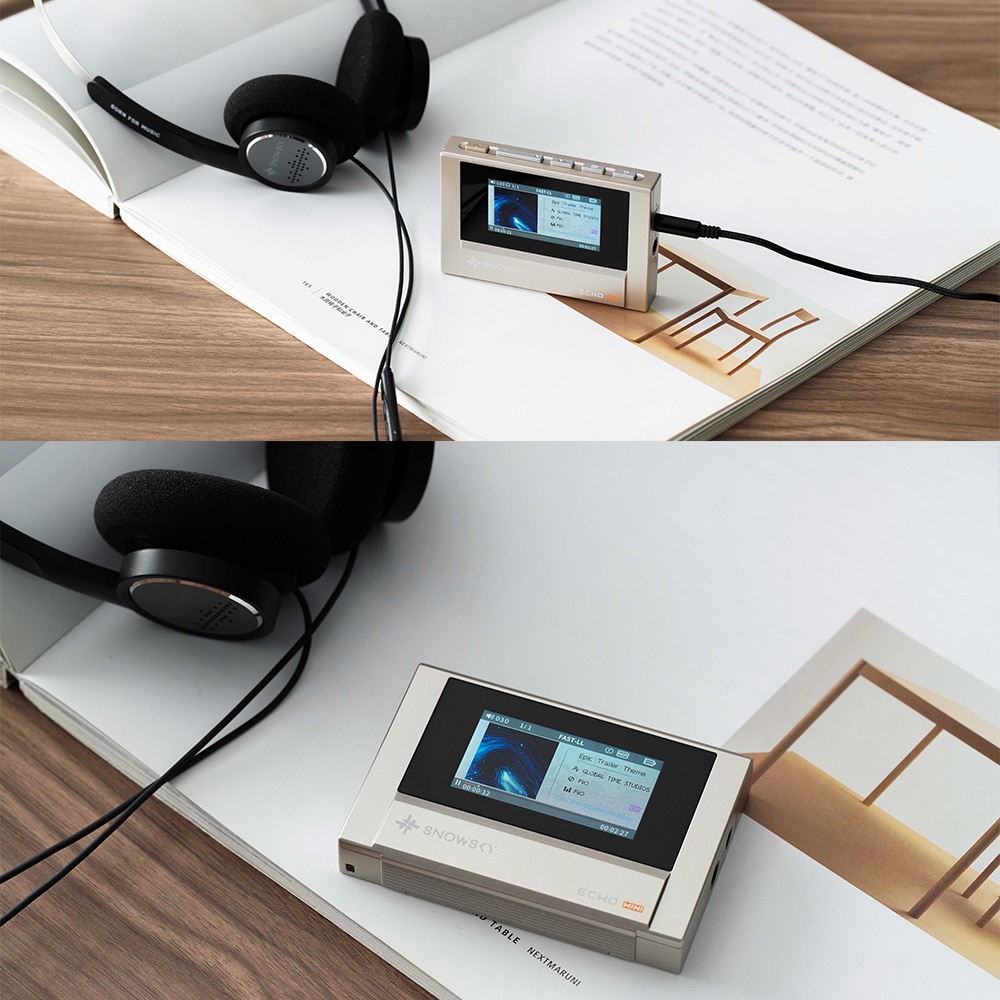 《ロゴ入りクロスプレゼント》 FIIO デジタルオーディオプレーヤー Snowsky ECHO MINI ゴールド + 専用ケース SK-ECHOMINI セット ゴールド DZONE