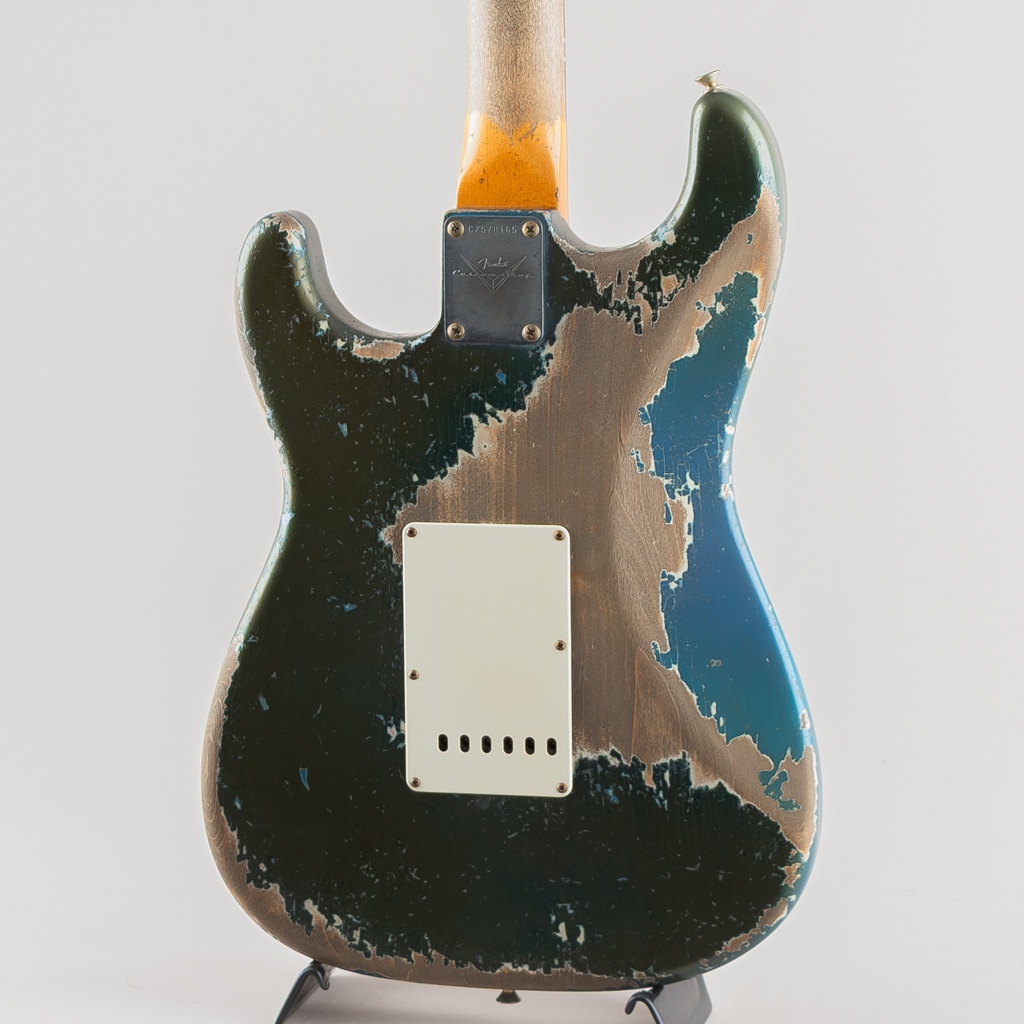 MBS 1962 Stratocaster Heavy Relic/Heavy Aged Dark Lake Placid Blue Matching Head by Dale Wilson