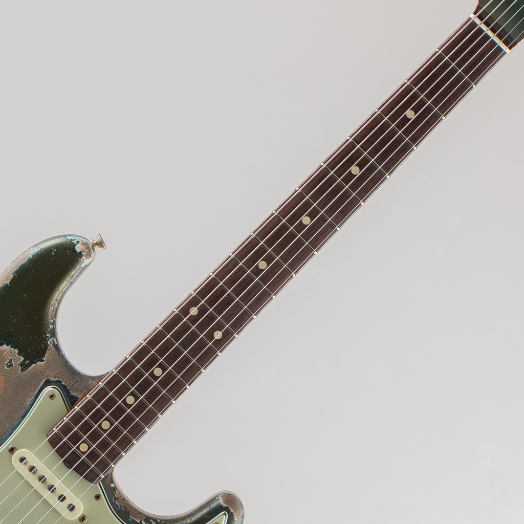 MBS 1962 Stratocaster Heavy Relic/Heavy Aged Dark Lake Placid Blue Matching Head by Dale Wilson