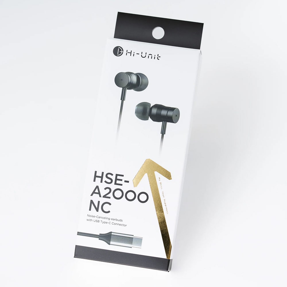 Hi-Unit イヤホン Type-C端子 HSE-A2000NC マイク リモコン アクティブノイキャン 搭載