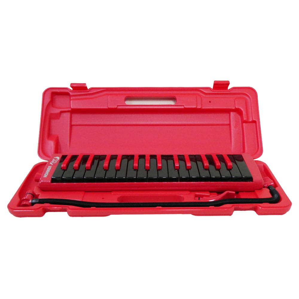 【中古品】 ホーナー HOHNER 鍵盤ハーモニカ Fire Melodica RED ファイア・メロディカ レッド 32鍵 【おなまえシールプレゼント】