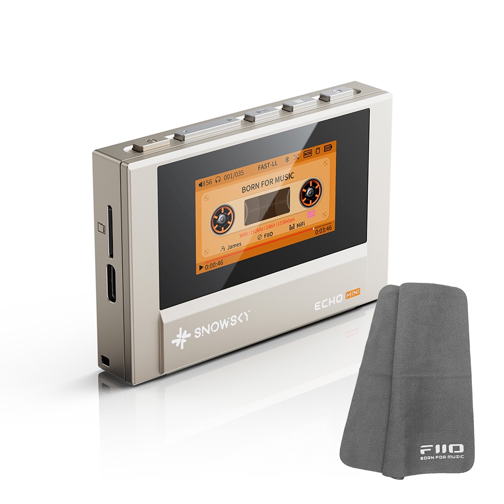 《ロゴ入りクロスプレゼント》 FIIO デジタルオーディオプレーヤー Snowsky ECHO MINI ゴールド (FIO-SSEMINI-G) ゴールド DZONE