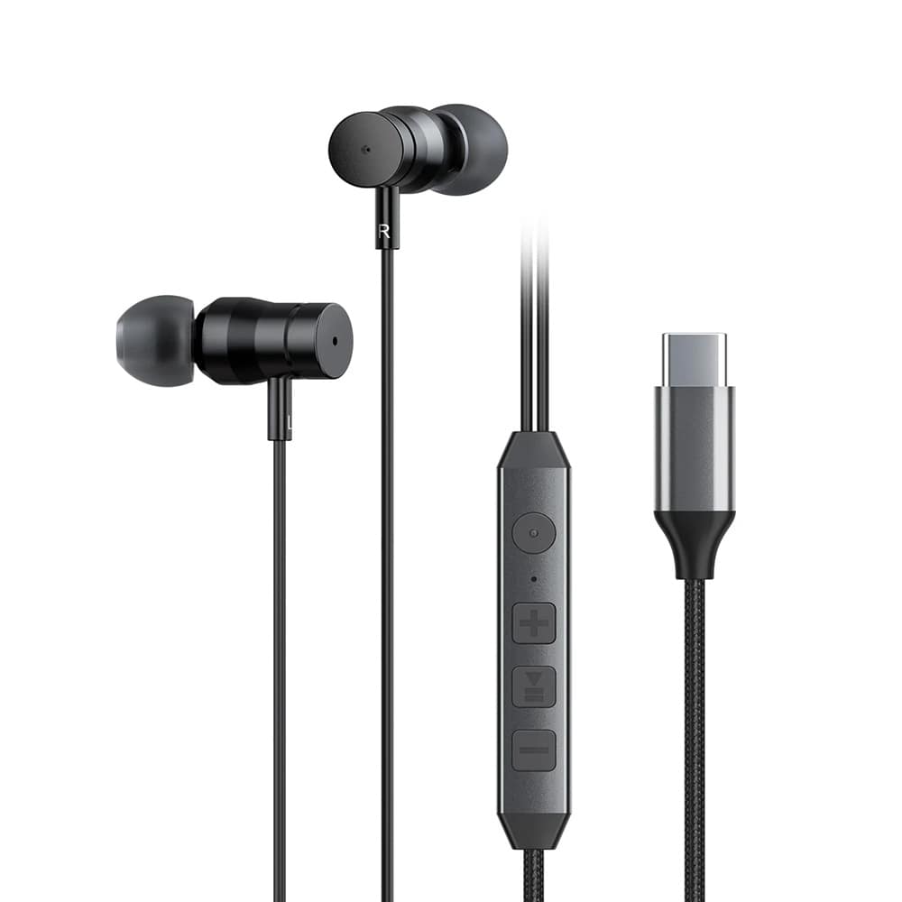 Hi-Unit イヤホン Type-C端子 HSE-A2000NC マイク リモコン アクティブノイキャン 搭載