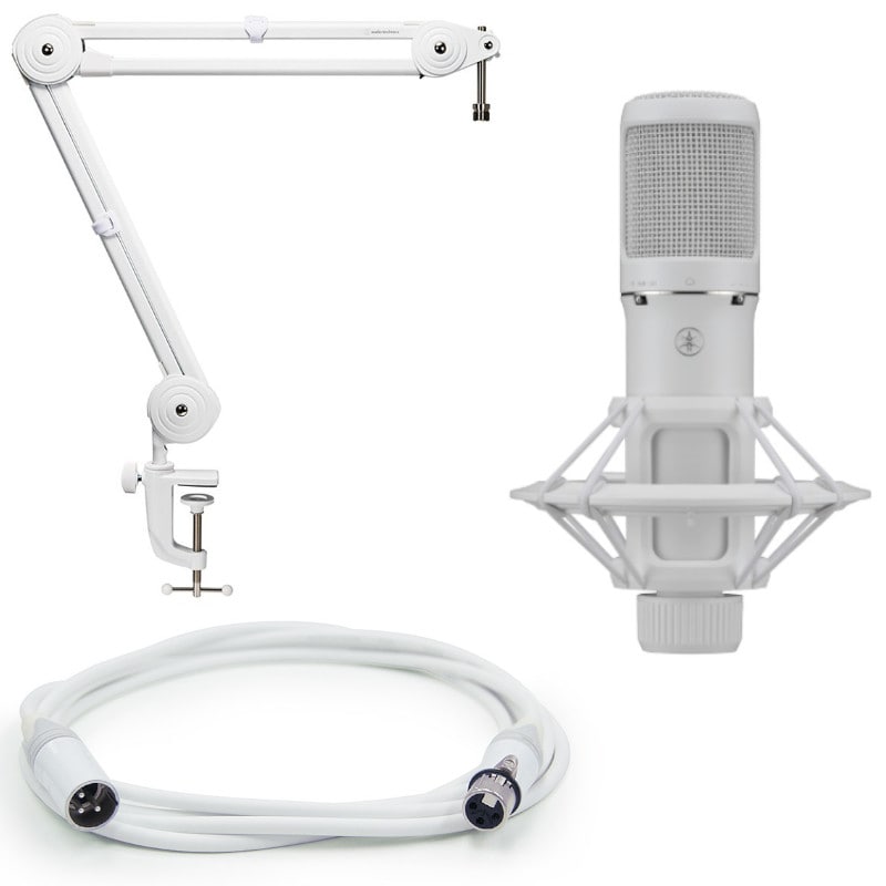 ヤマハ YAMAHA コンデンサーマイク YCM705W 白 + マイクアーム AT8700W + EC03W