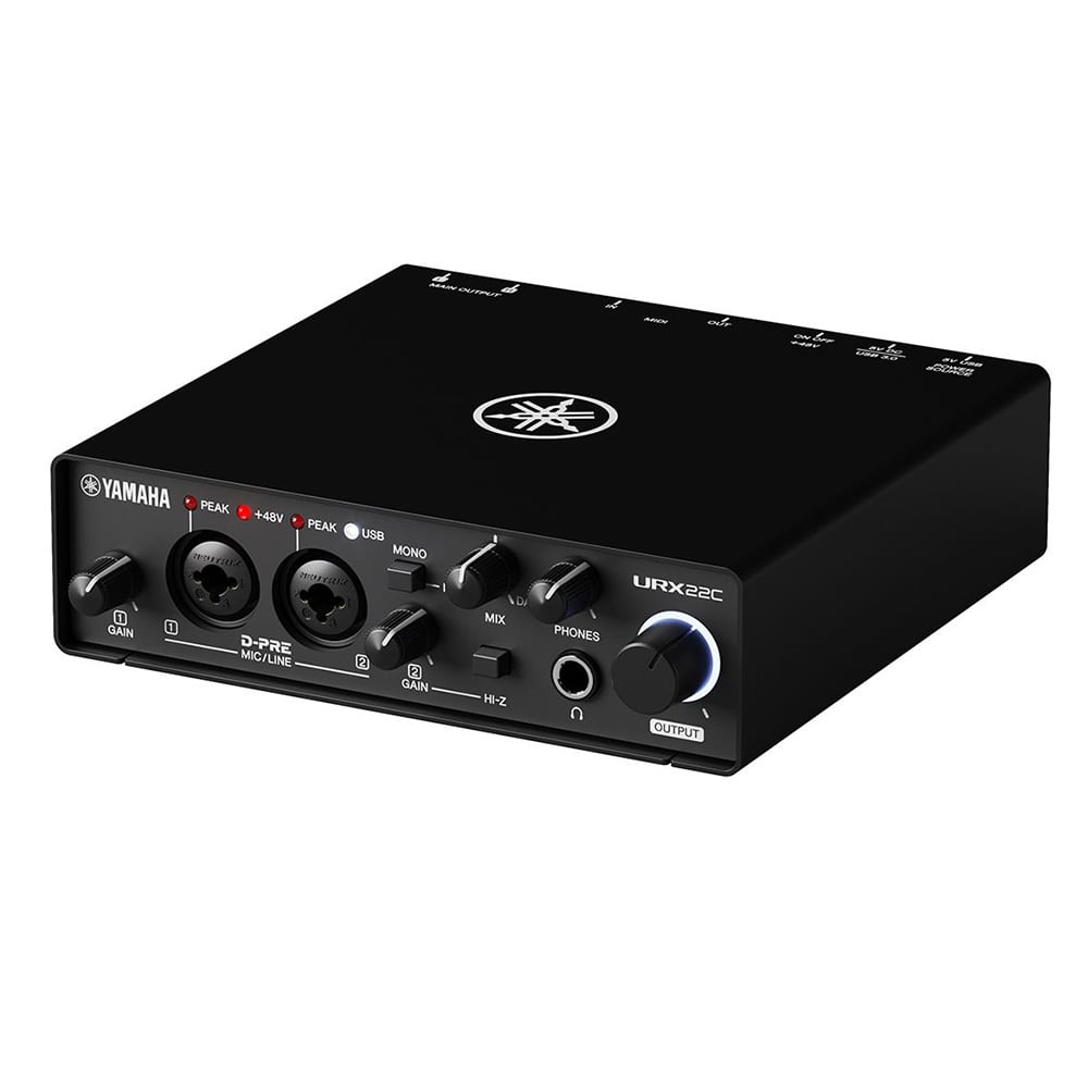 YAMAHA オーディオ MIDI インターフェイス URX22C / 2コンボ入力 USB-C 32ビット/192 kHz対応