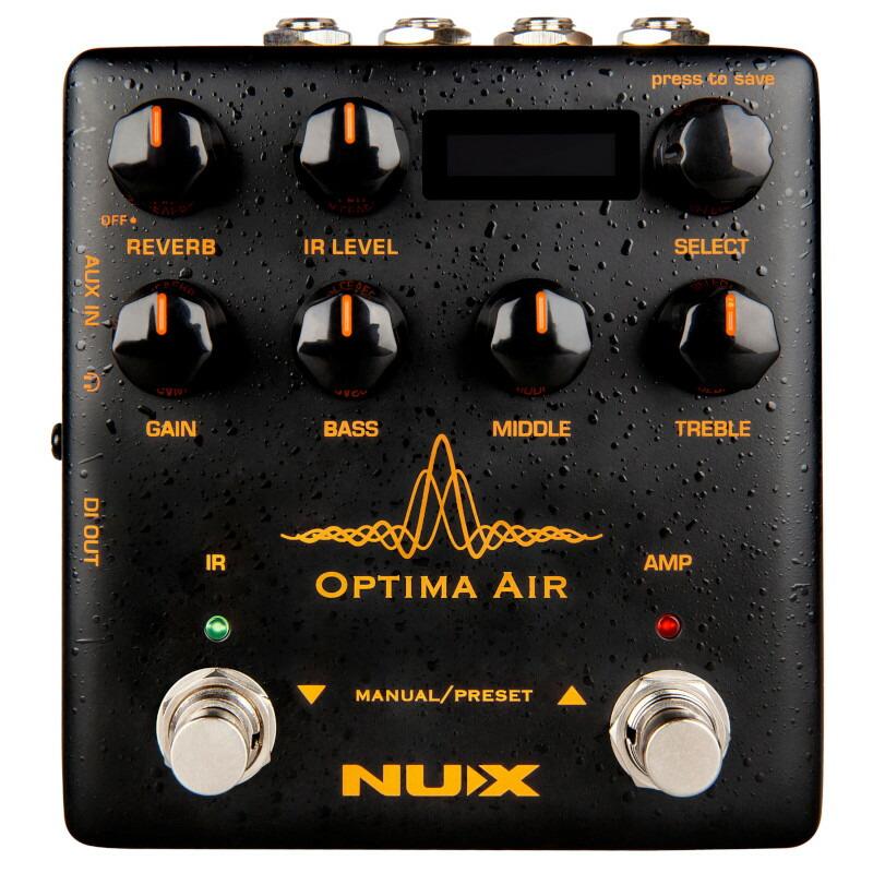 NUX ニューエックス Optima Air (NAI-5) Acoustic Simulator & IR Loader プリアンプ付き アコースティックギターシミュレーター